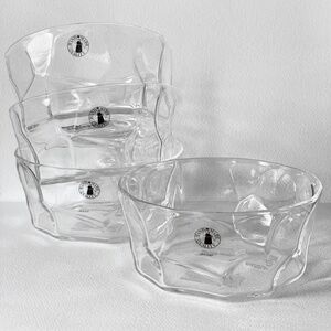 Set of 4 - IKEA x Marimekko BASTUA Bowl 5” Borosilicate Glass 105.426.29